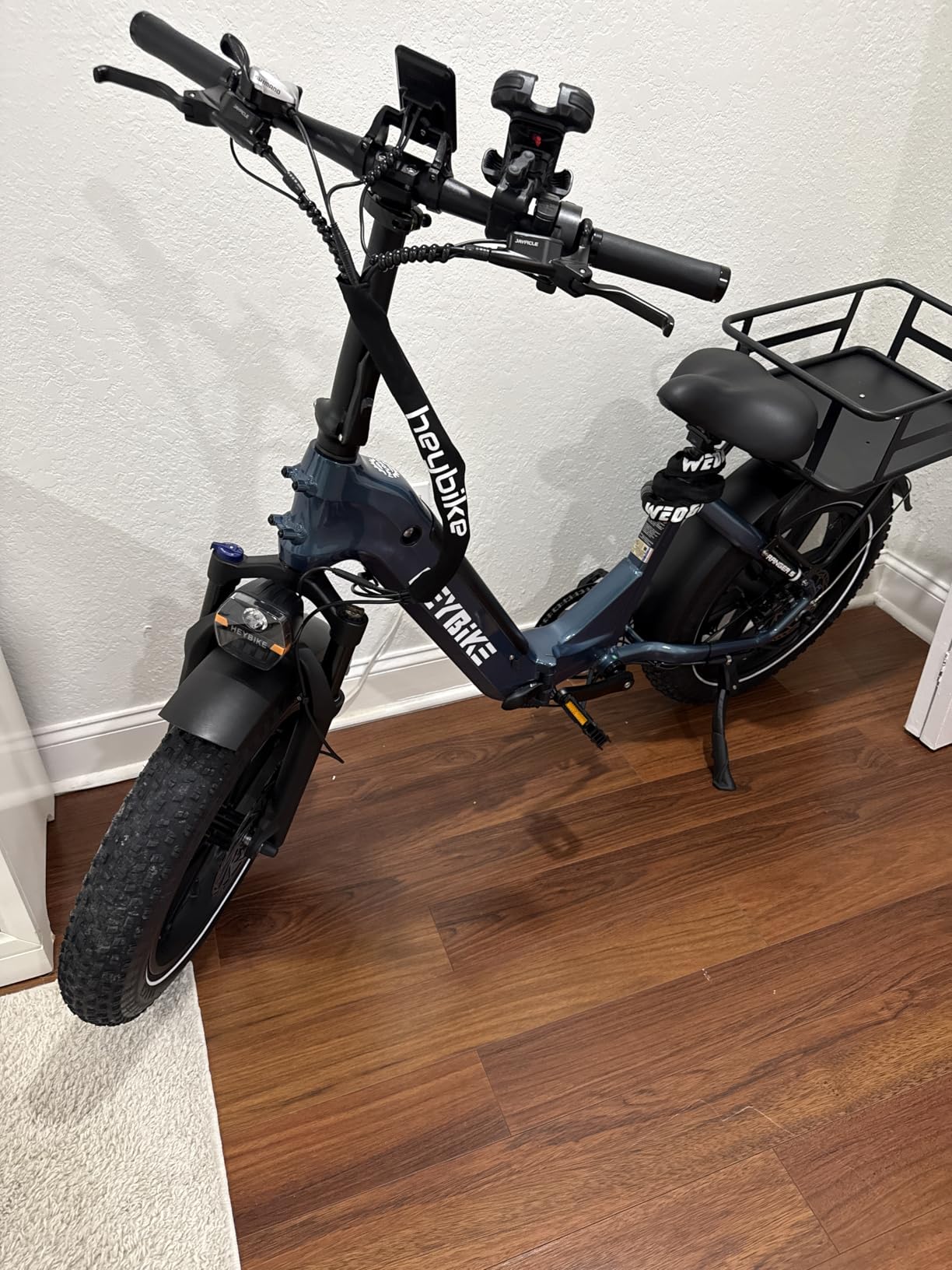 Heybike Saturn Electric Bike for Adults with 1800W Peak, 956.8Wh/1913.6Wh Removable Battery (52V 18.4A), 50/90 Miles, 20