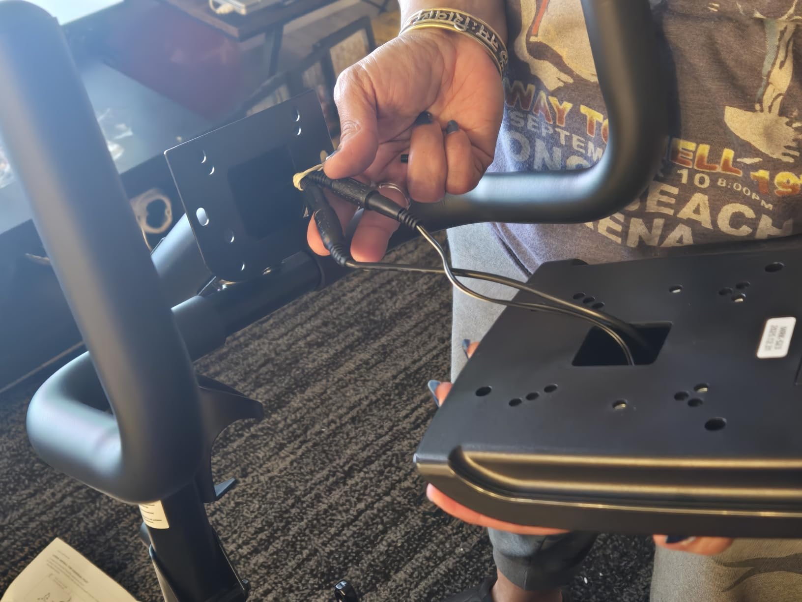 MERACH Recumbent Exercise Bikes for Home with Smart Bluetooth Equipment Exercise Bikes App, LCD, Heart Rate Handle Stationary Bikes for Home, Magnetic Recumbent Exercise Bike for Seniors Gym S08/S23 customer photo 2