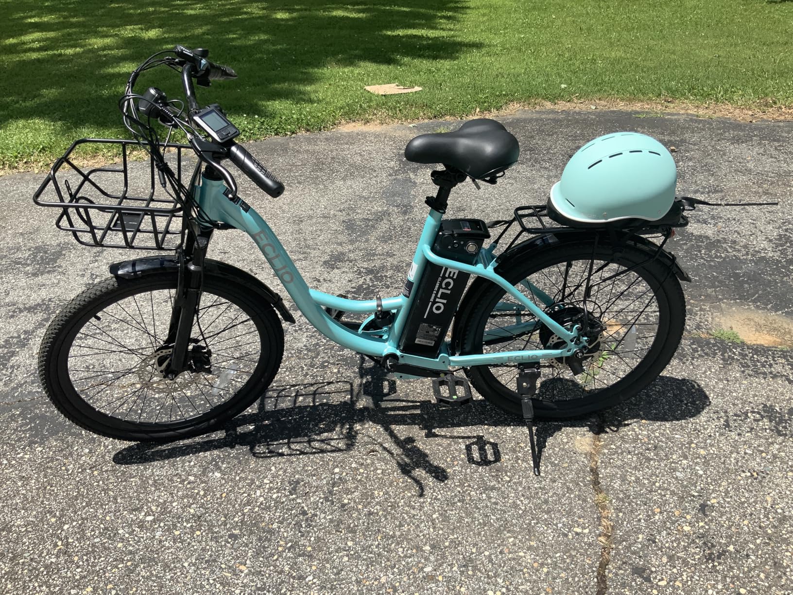 24'' Electric Bike for Adults, Peak 1000W Motor, 48V 13Ah Removable Battery 65Miles, Step Through City Cruiser Ebike, Commuter E-Bike with 7-Speed and Front Basket customer photo 1