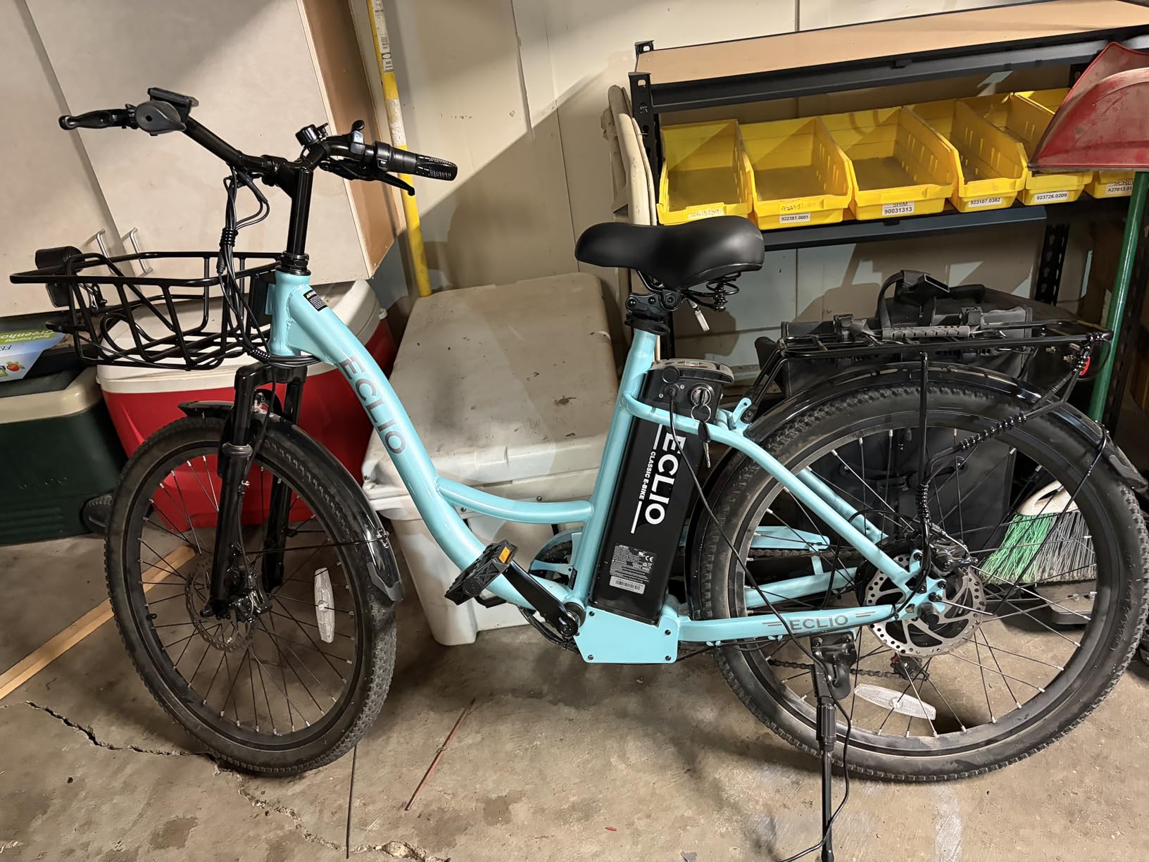 24'' Electric Bike for Adults, Peak 1000W Motor, 48V 13Ah Removable Battery 65Miles, Step Through City Cruiser Ebike, Commuter E-Bike with 7-Speed and Front Basket customer photo 2