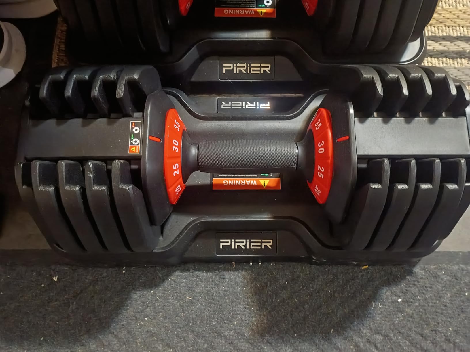 PIRIER Adjustable Dumbbell Set 25/50LB Dumbbells Weight, 10-in-1/18-in-1 Weight Dumbbell with Anti-Slip Metal Handle and Bicep Supports for Comprehensive Full Body Strength Training customer photo 2