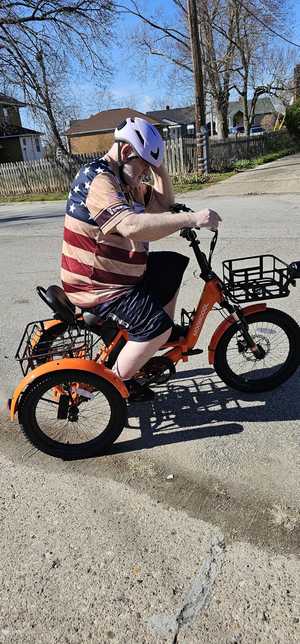 MOONCOOL Foldable Electric Tricycle, 500W / 750W Electric Trike for Adults | 48V Removable Battery, Up to 75 Mile, Fat Tire, 14