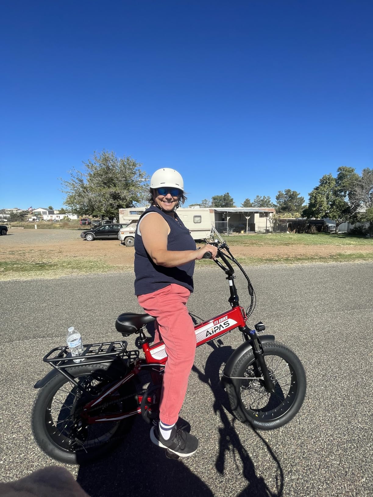 Aipas F3 Folding Electric Bike for Adults, Full Suspension 20