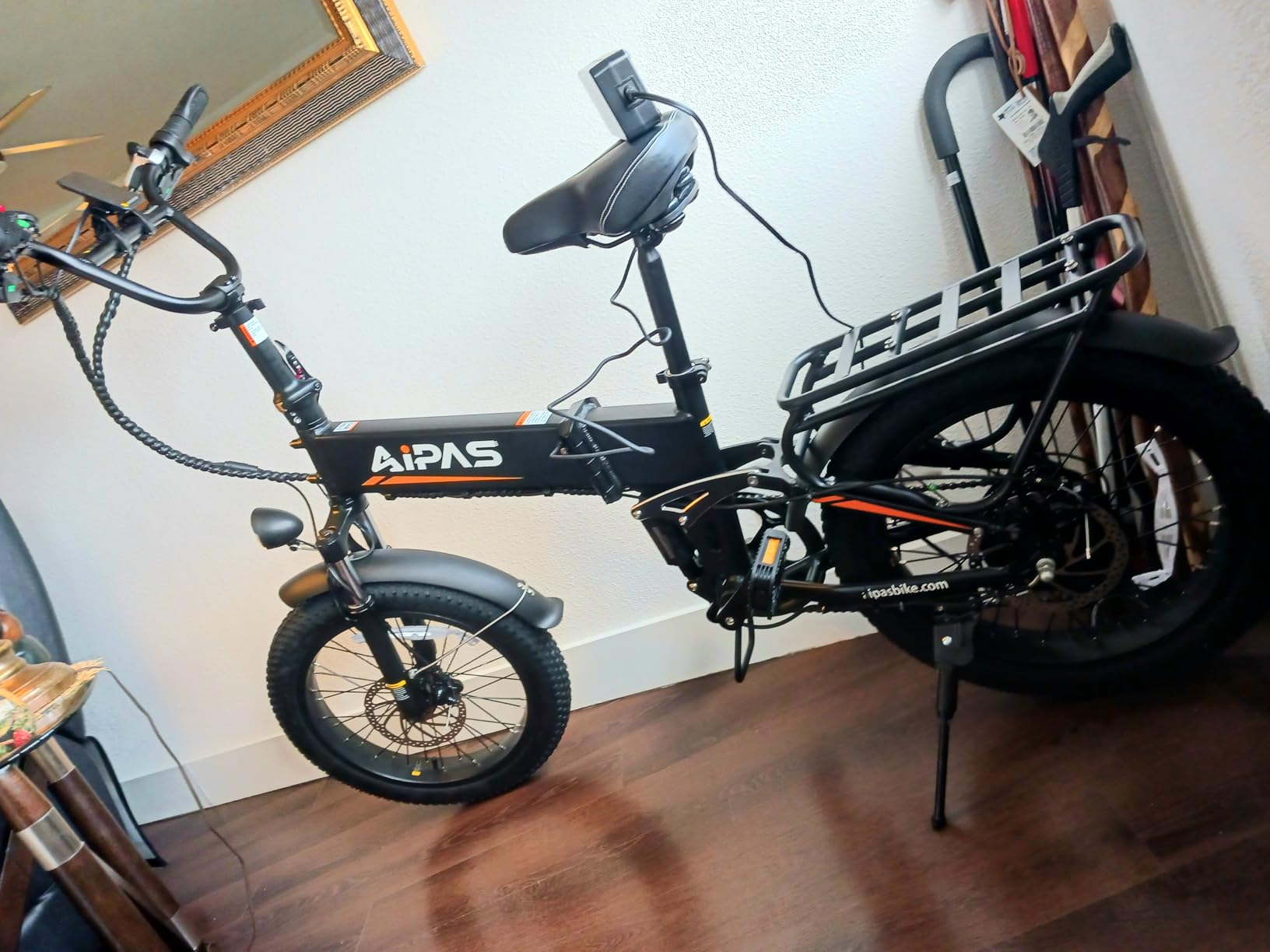 Aipas F3 Folding Electric Bike for Adults, Full Suspension 20