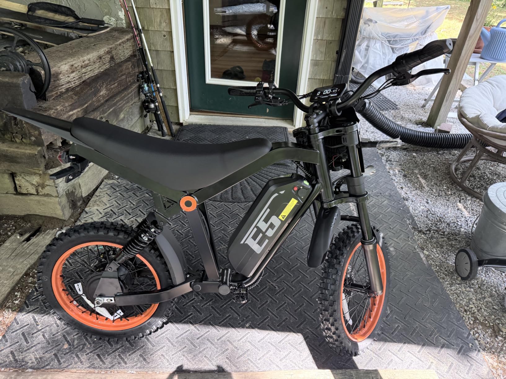Electric Dirt Bike, 1500W Peak Electric Motorcycle with 48V 20AH Battery, Full Disc Brake and Suspensions, 50-Mile Range, 32 MPH, LCD Display & NFC Start, Off-Road E Dirt Bike for Teens Adults customer photo 2
