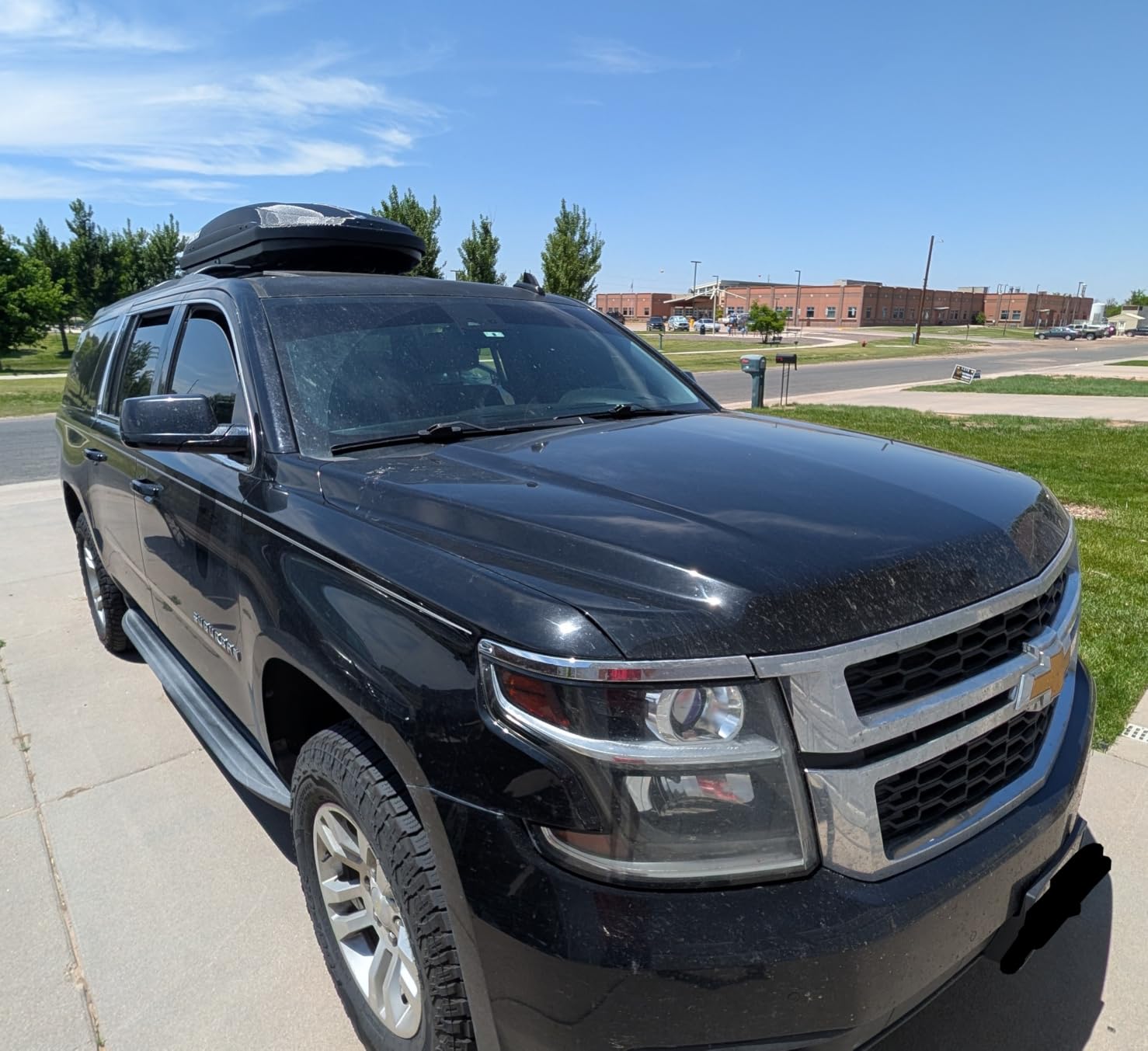 Garvee Rooftop Cargo Box Carrier,Dual-Side Opening Hard-Shell Carriers | Vehicle Roof Mount Travel Luggage Storage, 135 LBS Weight Capacity with Secure Straps&Keys,Black (13.5Cubic) customer photo 1