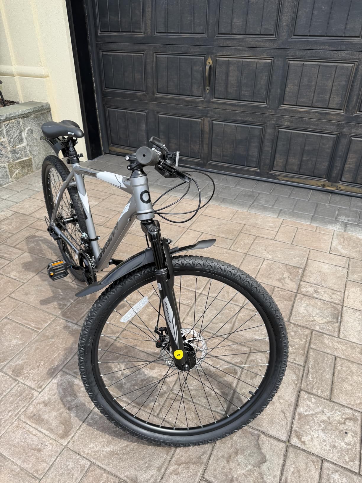 26/27.5 Inch Mountain Bike for Men and Women, Lightweight Aluminum Frame MTB with Dual Disc Brakes & 21-Speed Trigger Shifter, Comfort Foam Seat Adult Bicycle for Trail & Outdoor Riding customer photo 1