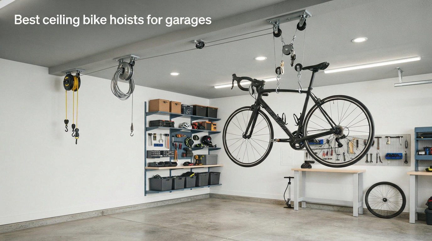 Best ceiling bike hoists for garages