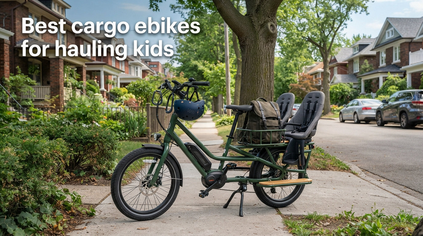 Best cargo ebikes for hauling kids
