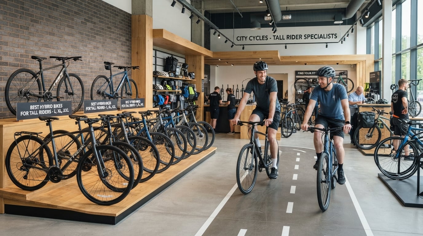 Best hybrid bikes for tall riders