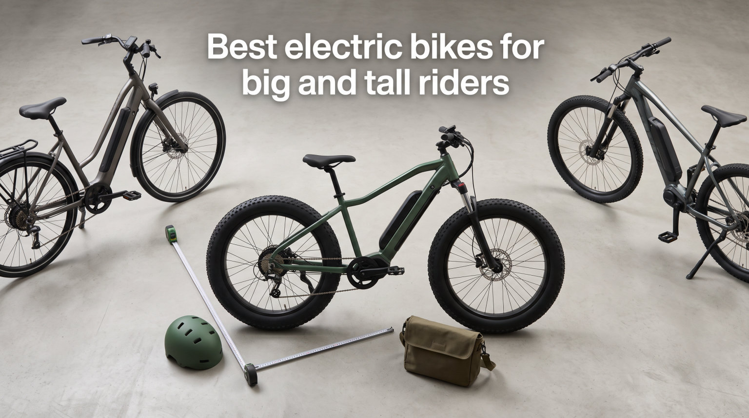 Best electric bikes for big and tall riders