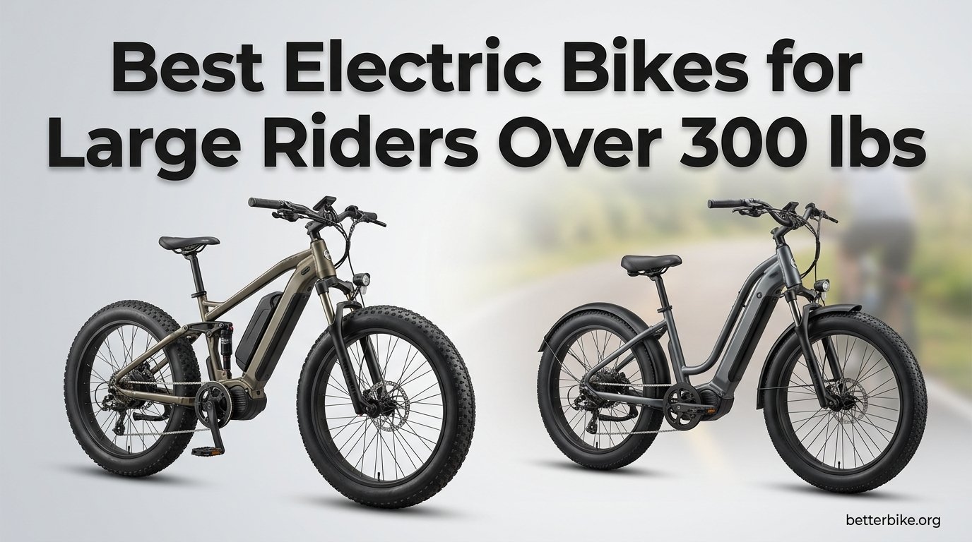 Best electric bikes for large riders over 300 lbs