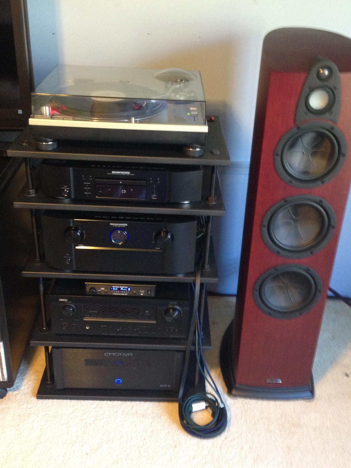 Salamander Designs A3/W Archetype 3-Shelf Audio Stand (Walnut) customer photo 2