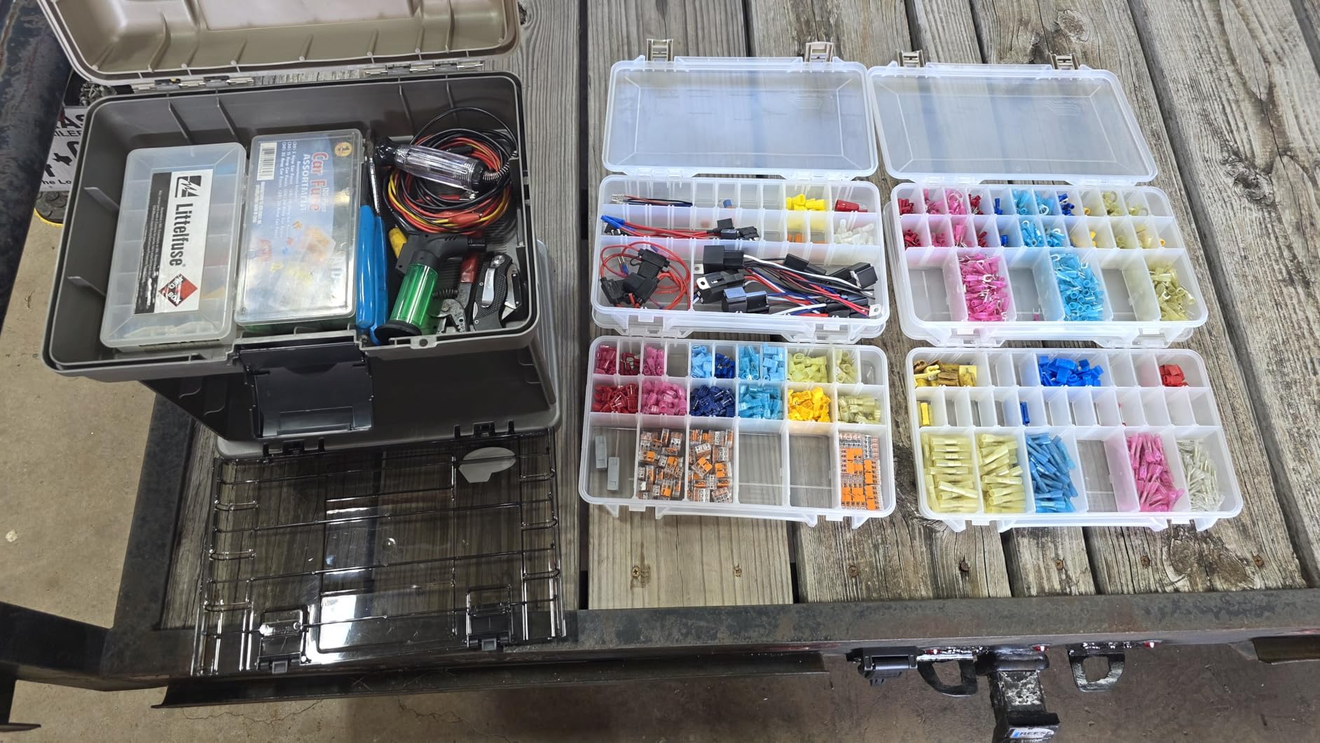 Plano Guide Series StowAway 4-By Rack System Tackle Box, Holds 4 3700 Utility Tackle Boxes, Quick-Access Top Storage with DuraView Lid, Durable Construction, Flexible, Adaptable Fishing Box customer photo 1