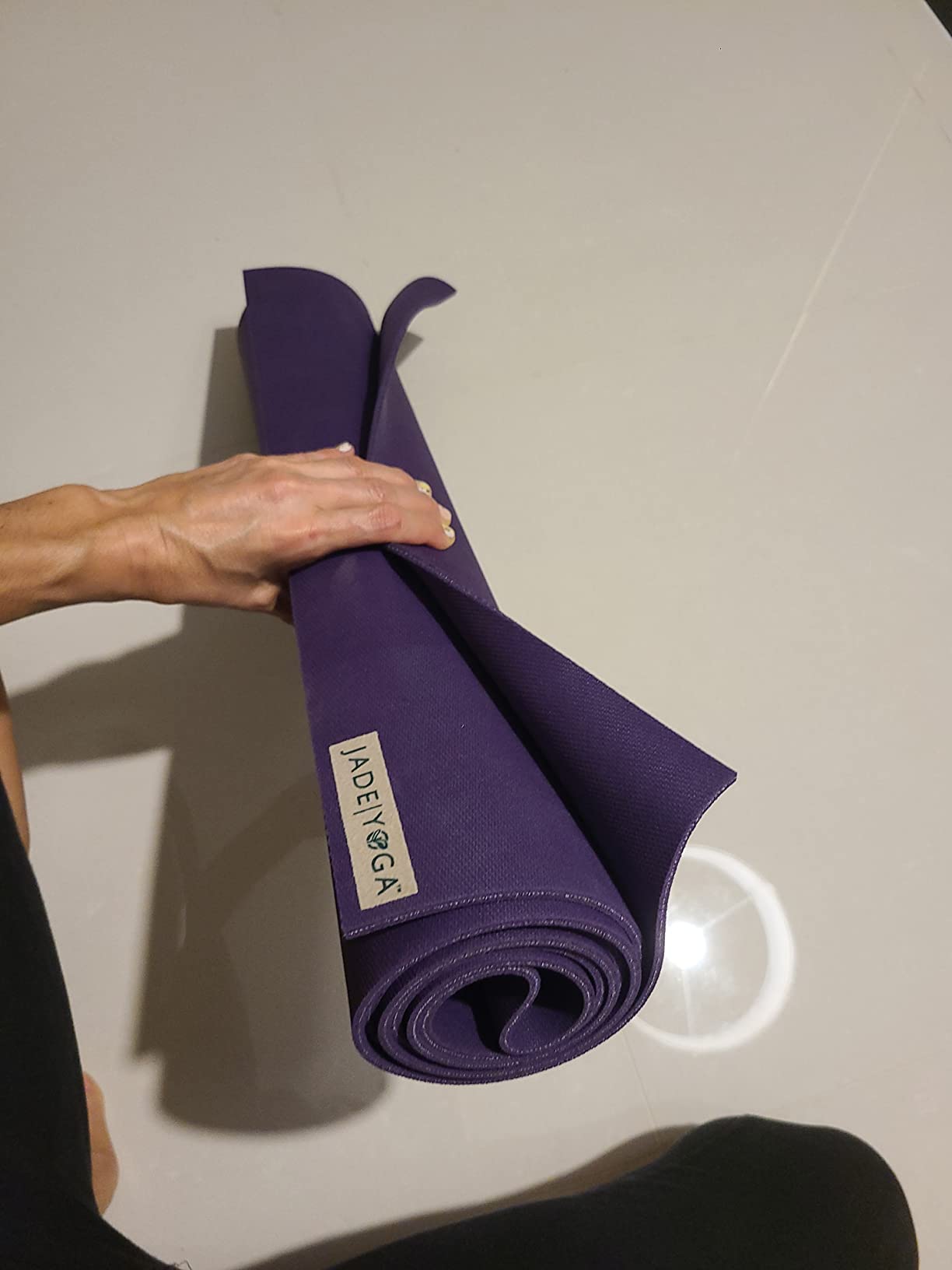 JadeYoga Harmony Yoga Mat - Durable & Thick Gym Fitness Mat, Non-Slip Natural Rubber Yoga Mat - Home Exercise & Stretching Mat customer photo 1