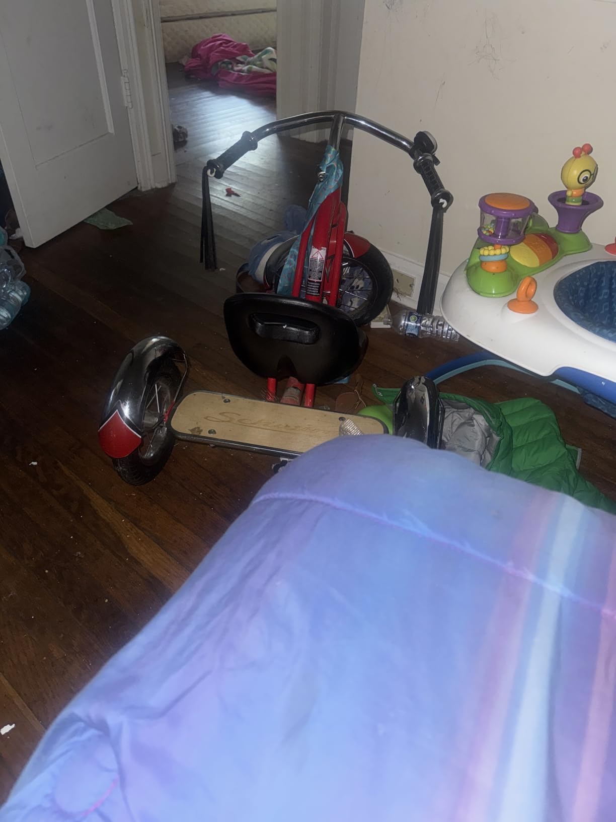 Schwinn Roadster Tricycle, 12 Inch Front Wheel Bike for Kids Ages 2-4, Low Center of Gravity, Retro Steel Frame, Adjustable Seat Grows with your Child, Rear Deck, Tricycle for Toddlers customer photo 2