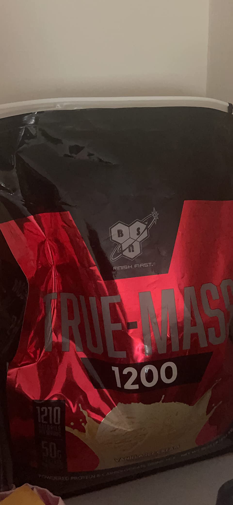 BSN True-Mass Weight Gainer Protein Powder, Vanilla Ice Cream, 16 Servings | Muscle Mass Gainer with Whey and Casein Protein for Post-Workout Recovery, Endurance and Lean Muscle Growth customer photo 2