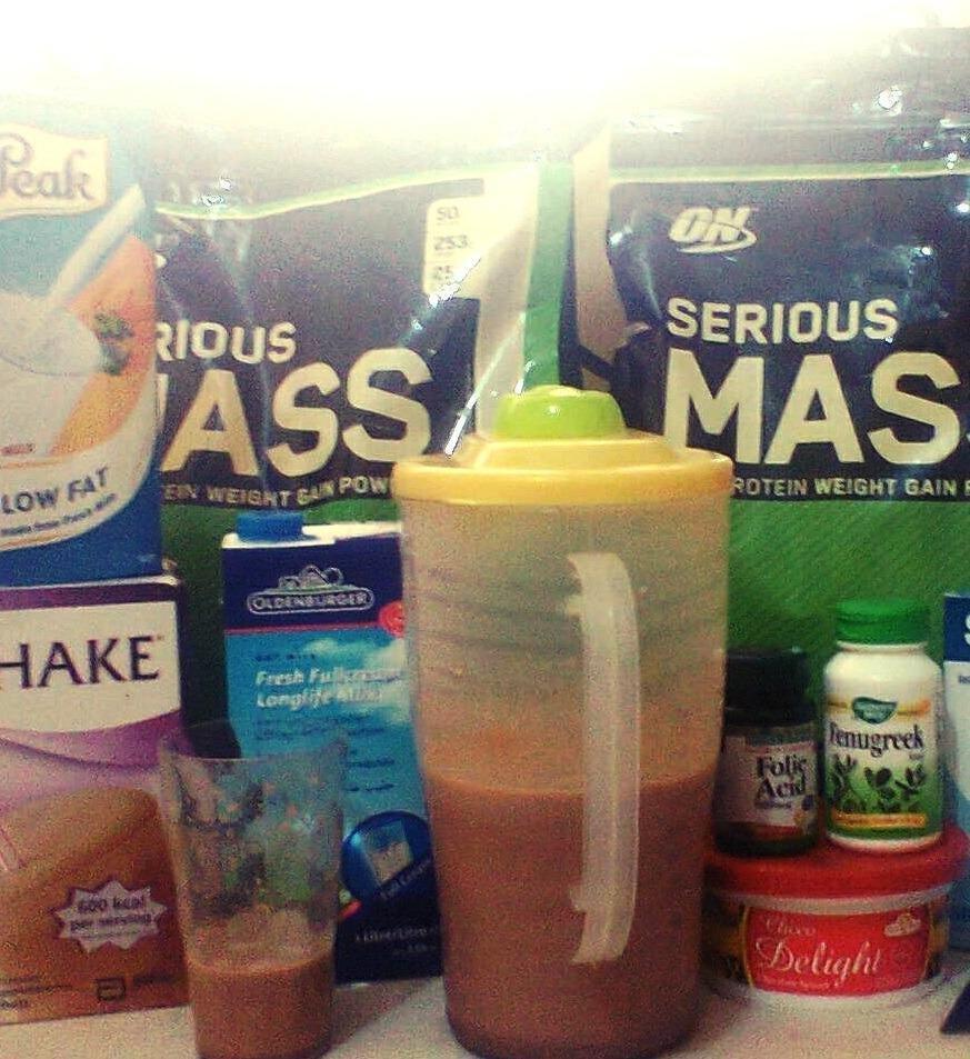 Optimum Nutrition Serious Mass Weight Gainer Protein Powder, Chocolate, 6LB customer photo 2