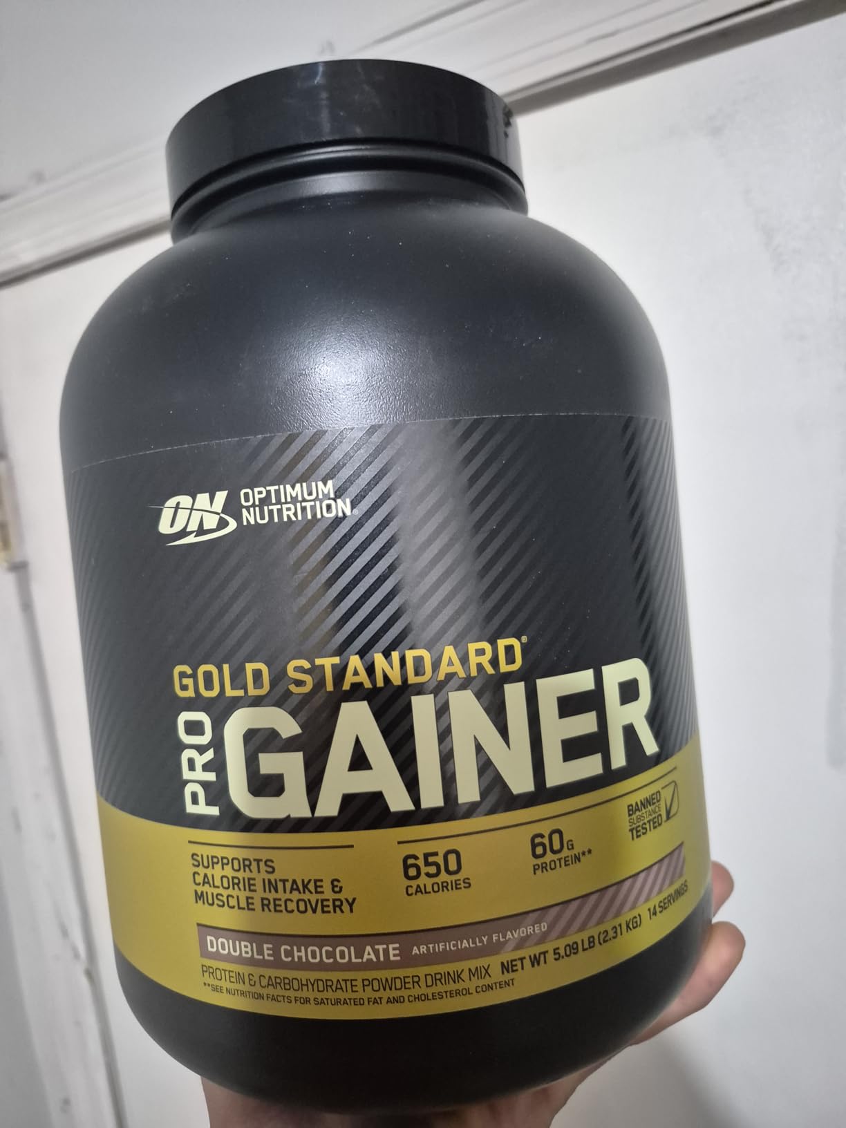 Optimum Nutrition Gold Standard Pro Gainer Protein, Double Chocolate, 5 LB customer photo 1