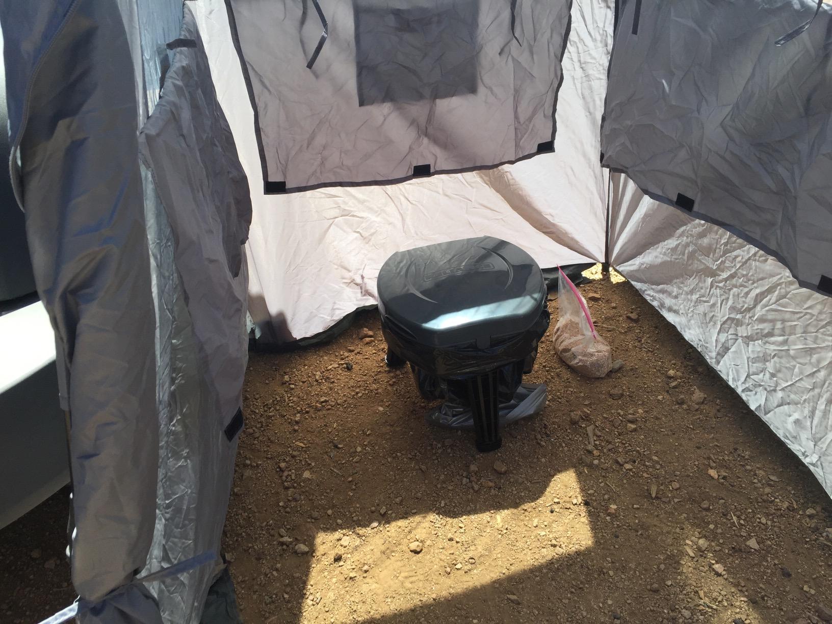 Reliance Products FOLD-to-GO Folding Portable Camping Toilet | 300 Pound Capacity | Compact & Lightweight customer photo 1