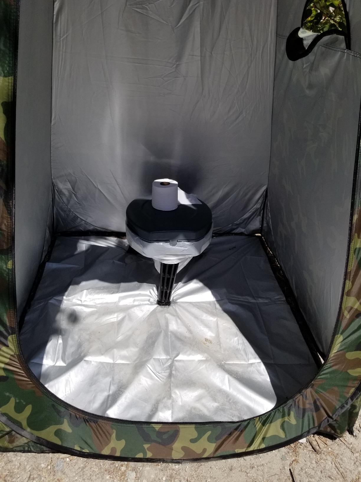 Reliance Products FOLD-to-GO Folding Portable Camping Toilet | 300 Pound Capacity | Compact & Lightweight customer photo 2