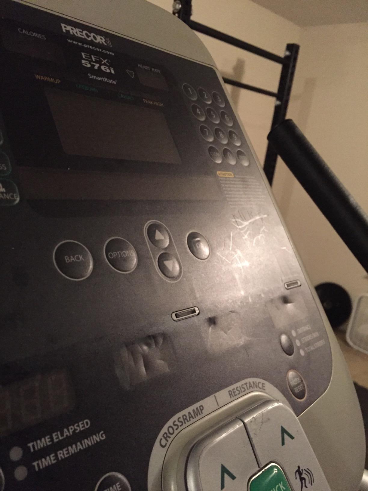 Precor EFX 576i Premium Commercial Series Elliptical Fitness Crosstrainer customer photo 1