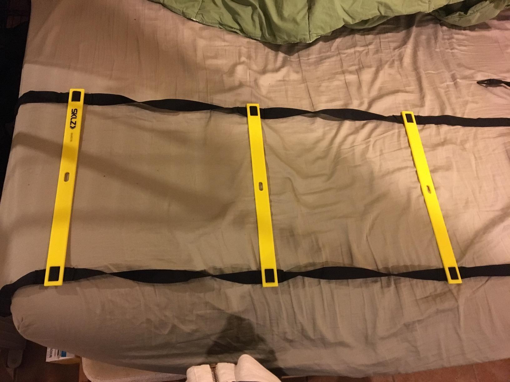 SKLZ Speed and Agility Ladder - Training Equipment for Athletes - Improve Coordination, Footwork, and Quickness - Ideal for Soccer, Football, and Fitness Workouts customer photo 2