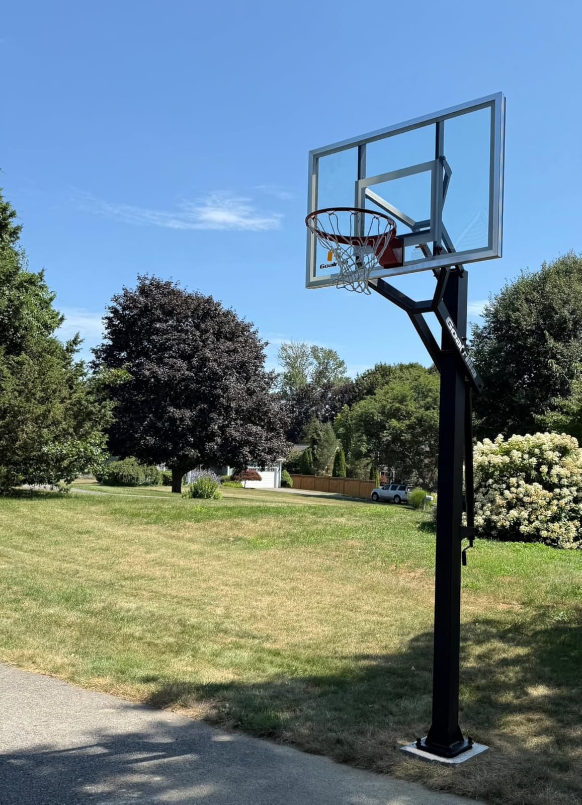 Goalrilla GS54 In Ground Basketball Hoop with Adjustable Height Backboard and Pro-Style, Breakaway Rim customer photo 2