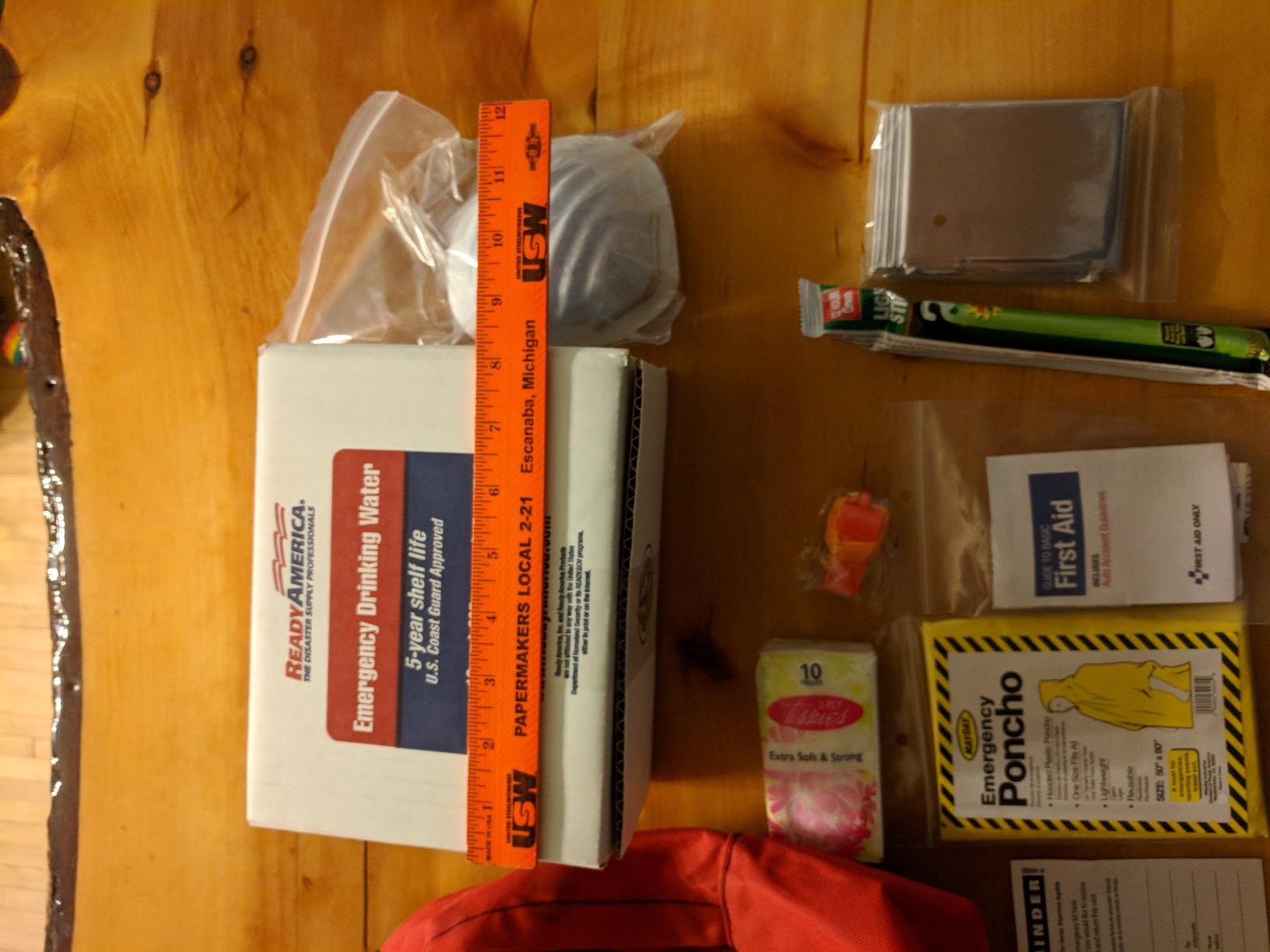 Ready America 70180 72 Hour Emergency Kit, 1-Person, 3-Day Backpack, Includes First Aid Kit, Survival Blanket, Emergency Food Portable Disaster Preparedness Go-Bag for Earthquake, Fire, Flood customer photo 1