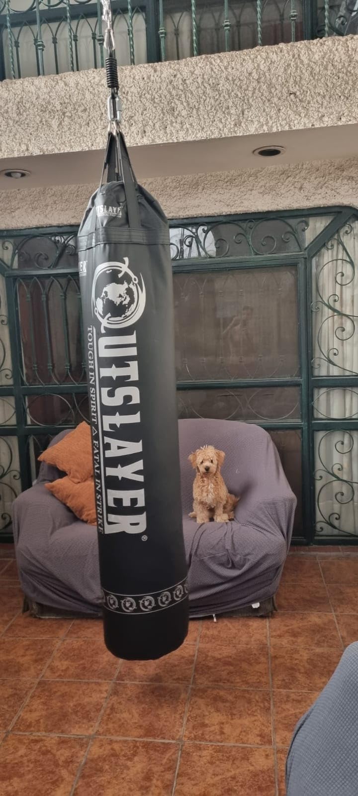 Muay Thai Punching Bag 6ft 150lbs Unfilled Made in USA customer photo 1