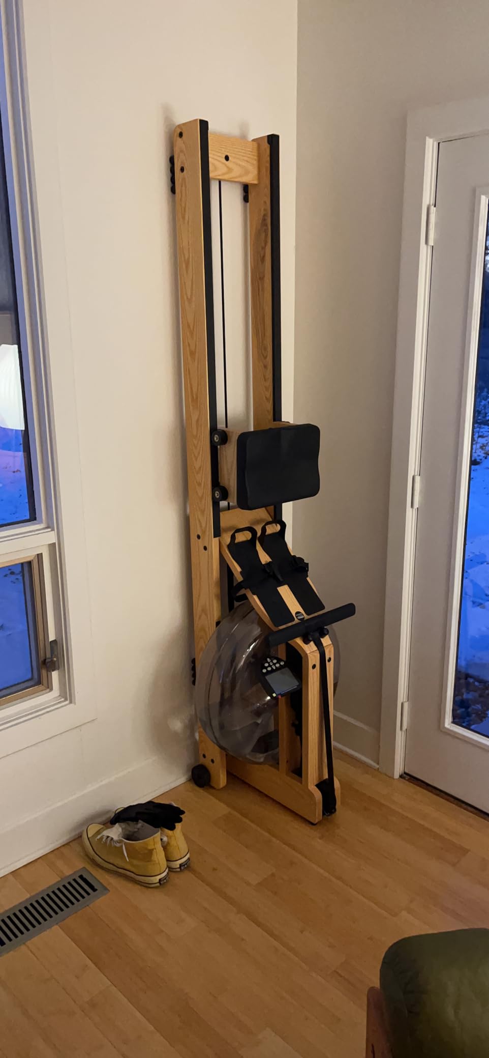 WaterRower Ash Rowing Machine with S4 Monitor | USA Made Water Rower | Original Handcrafted Erg Row Machine for Home Use & Gym customer photo 1