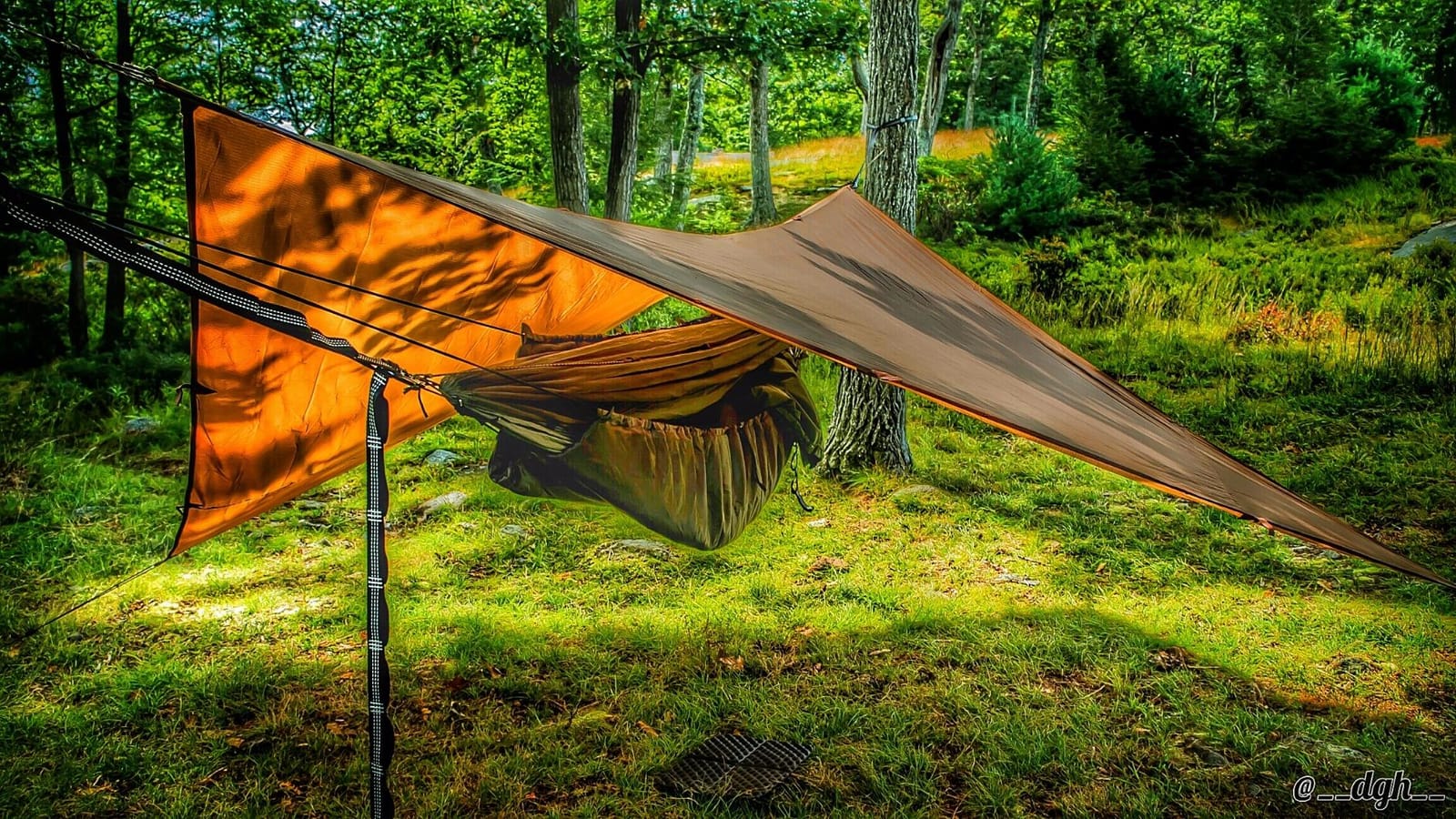 Snugpak Jungle Hammock with Mosquito Net, Lightweight Parachute Nylon, Includes 2 Steel Carabiners, Supports 400 Pounds customer photo 2
