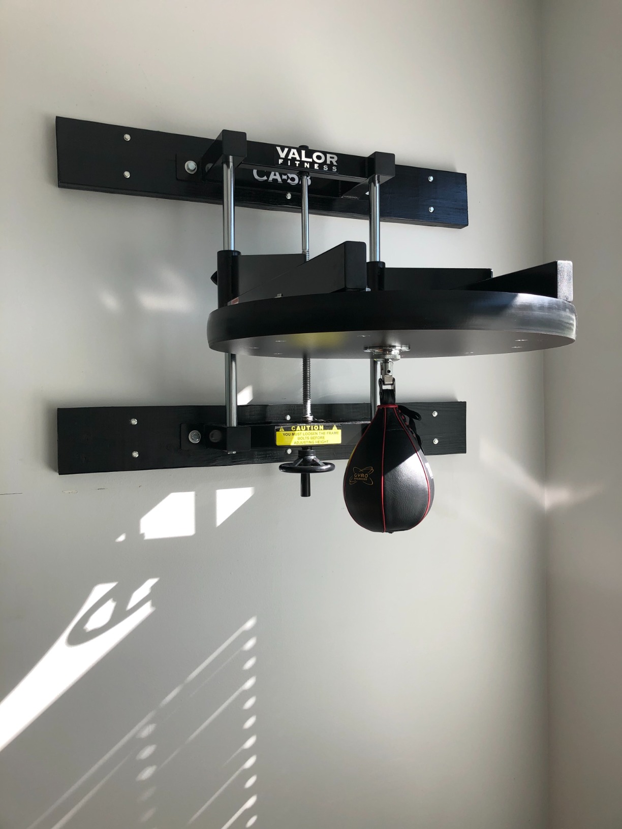 Valor Fitness Boxing Speed Bag Platform with Wheel Crank for Easy Adjustment, Speed Bag Included customer photo 2