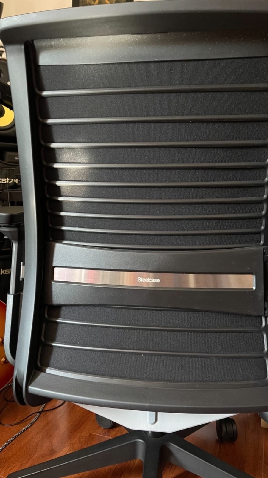 Steelcase Think Chair - Sophisticated, Multi-User Chair - Five Points of Adjustability - Ergonomic Office Chair - Spine Comfort - Lumbar Support - Adjustable Arms - Black customer photo 1