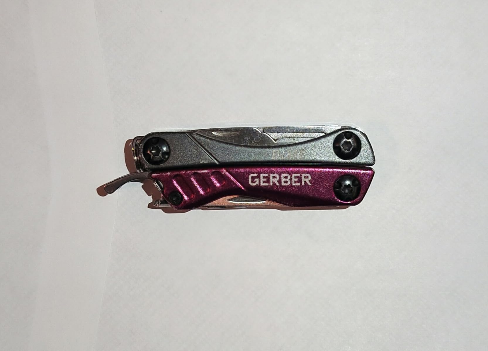 Gerber Dime 12-in-1 Mini Multitool Pliers, Pocket Knife, Bottle Opener, Black | Needle nose pliers, pocket knife, bottle opener, scissors, 12 tools, compact EDC gear, camping, keychain clip, gifts for men customer photo 2