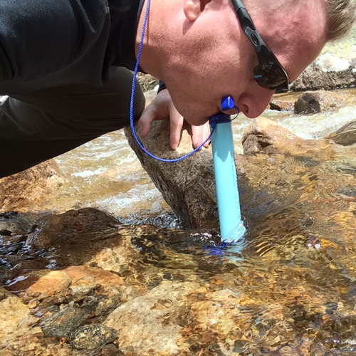 LifeStraw Personal Water Filter for Hiking, Travel and Emergency, Blue, 1PK | Water Filter for Hiking, Camping, Travel, and Emergency Preparedness, Removes Bacteria and Parasites customer photo 2