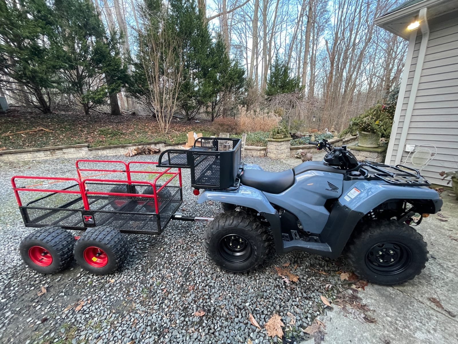 Yutrax Trail Warrior X4 Heavy Duty UTV/ATV Trailer - For Off-Road Use - 1,250 lb. Capacity, TX159 customer photo 2