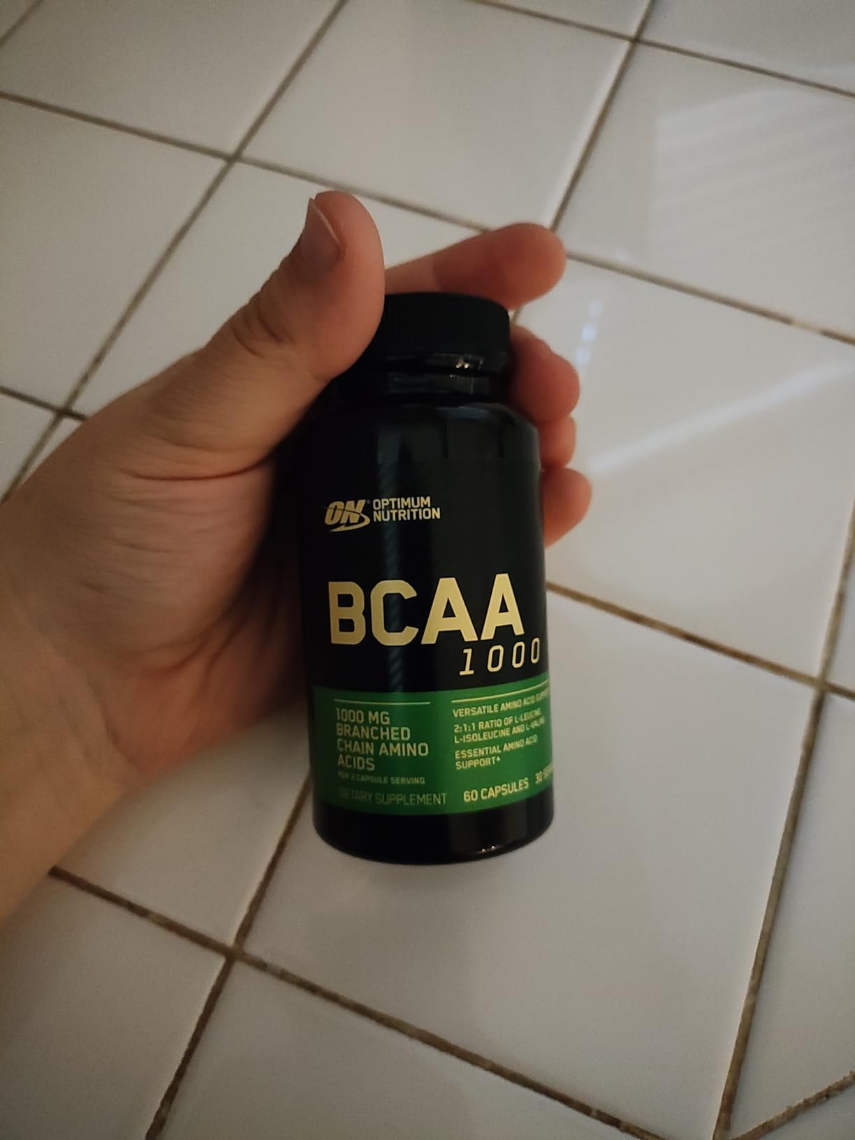 Optimum Nutrition BCAA Capsules, Keto Friendly, 1000mg, 60 Ct | Easy to Swallow Capsules, Branched Chain Amino Acid Support, 2:1:1 ratio of L-Leucine, L-Isoleucine and L-Valine per serving customer photo 1