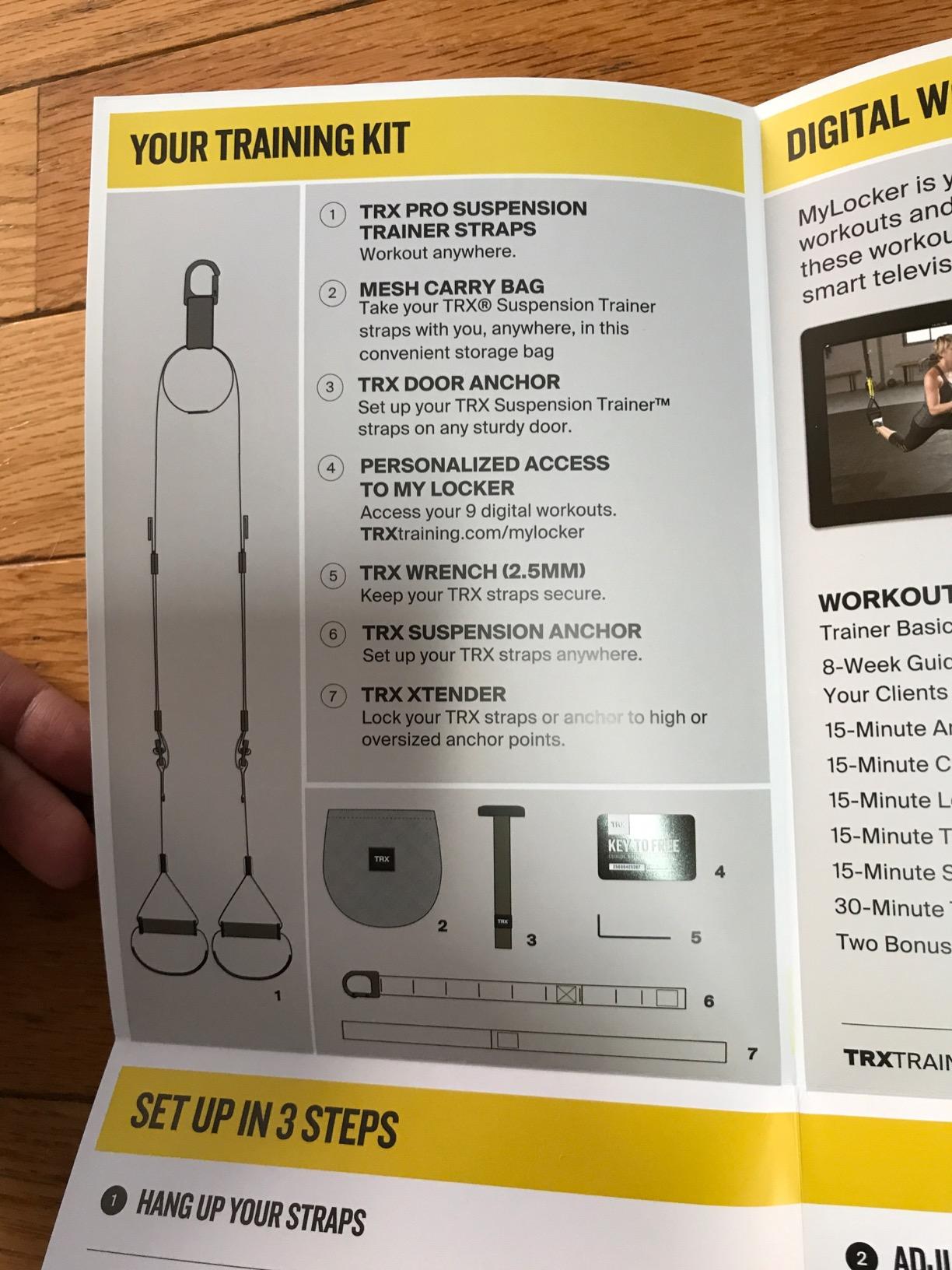 TRX Pro3 Home Gym System - Professional-Grade Suspension Trainer for Strength Training, HIIT, Cardio & Full-Body Workouts, Durable Design with Indoor & Outdoor Anchors customer photo 2