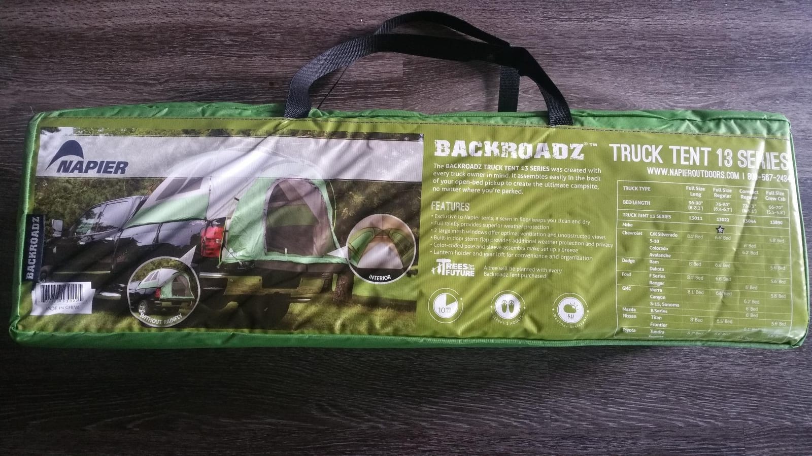 Napier Backroadz Truck Tent 13 Series | Pickup Truck Bed Camping Tent | Rainfly for Water Protection | Sturdy and Spacious 2-Person Truck Bed Tent | Easy 10-Minute Setup | Green/Gray customer photo 1