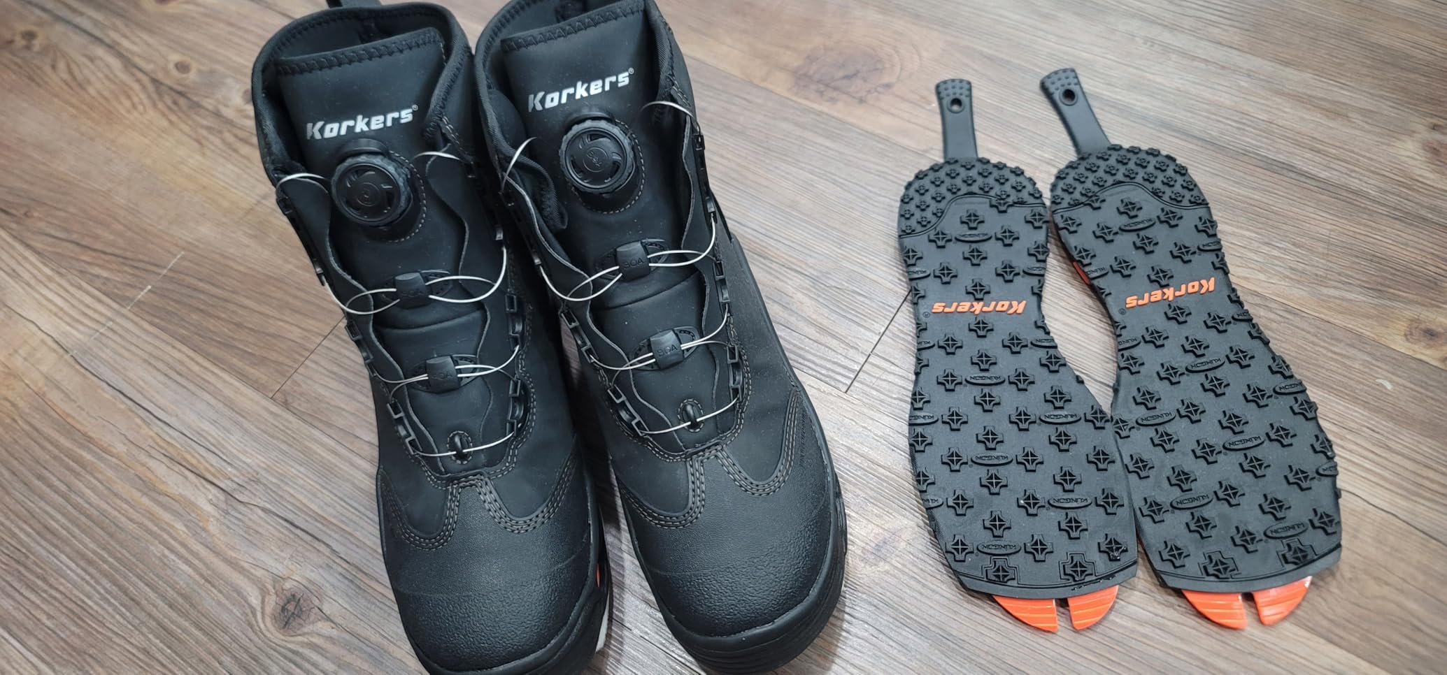 Korkers Men's Devil's Canyon w/Felt & Kling-On Soles customer photo 2