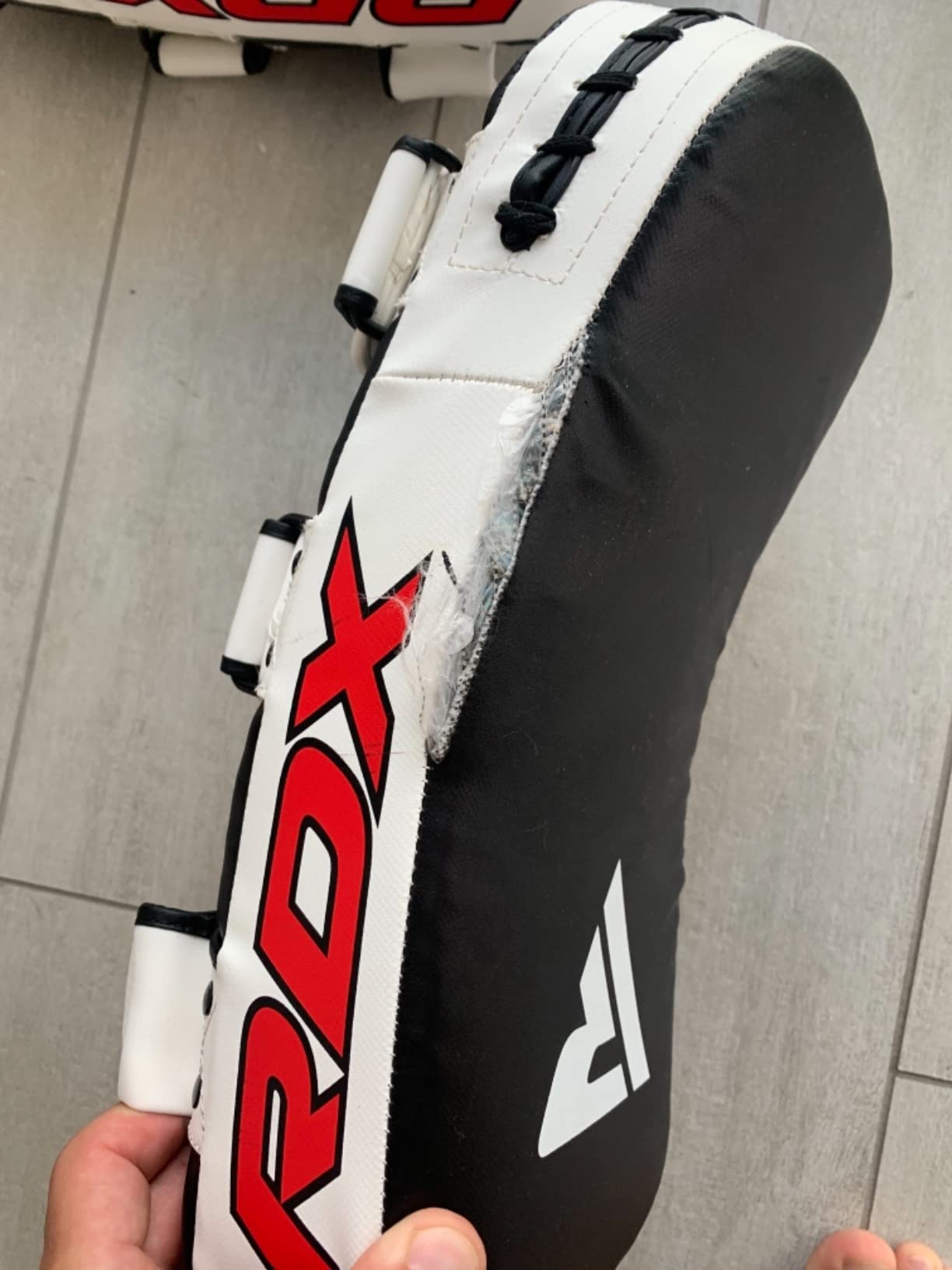 RDX Muay Thai Pad for Training, Curved Kickboxing Kicking Strike Shield, Coaching Kick Boxing, MMA, Martial Arts, Karate, Taekwondo, Punching, Foot, Knee and Elbow Target customer photo 1
