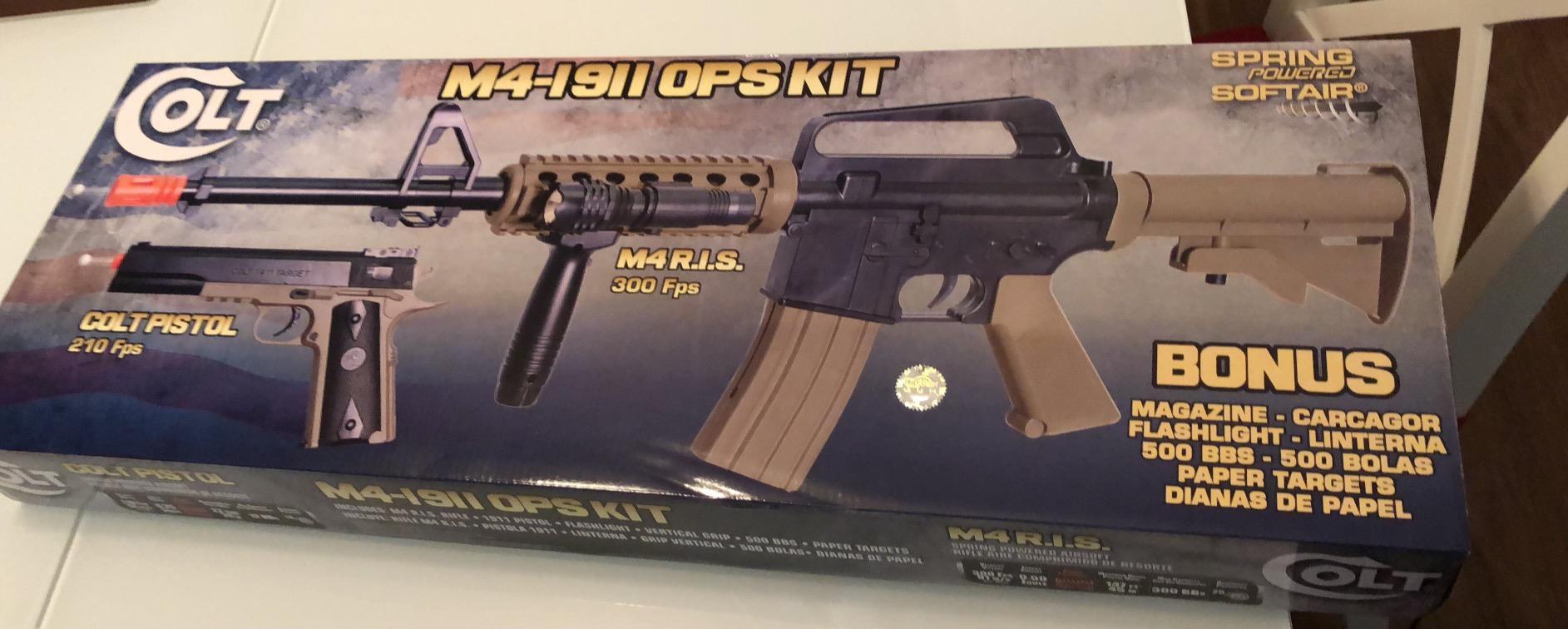 Soft Air COLT RIS Spring Airsoft Rifle and Pistol On-Duty Kit, Tan customer photo 2