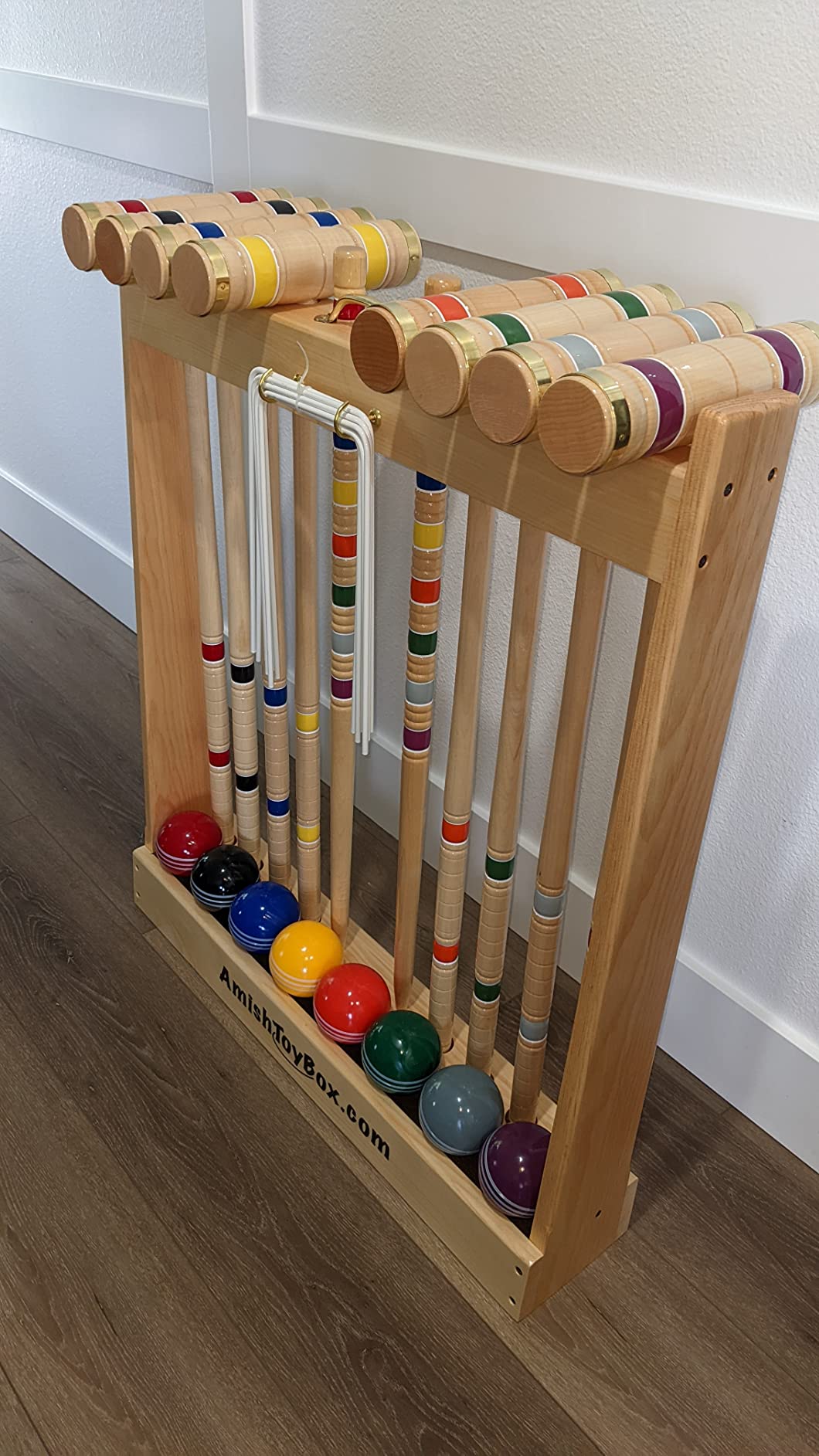Deluxe Croquet Game Set, 8 Player | Amish-Made in Lancaster County, Pennsylvania, 32