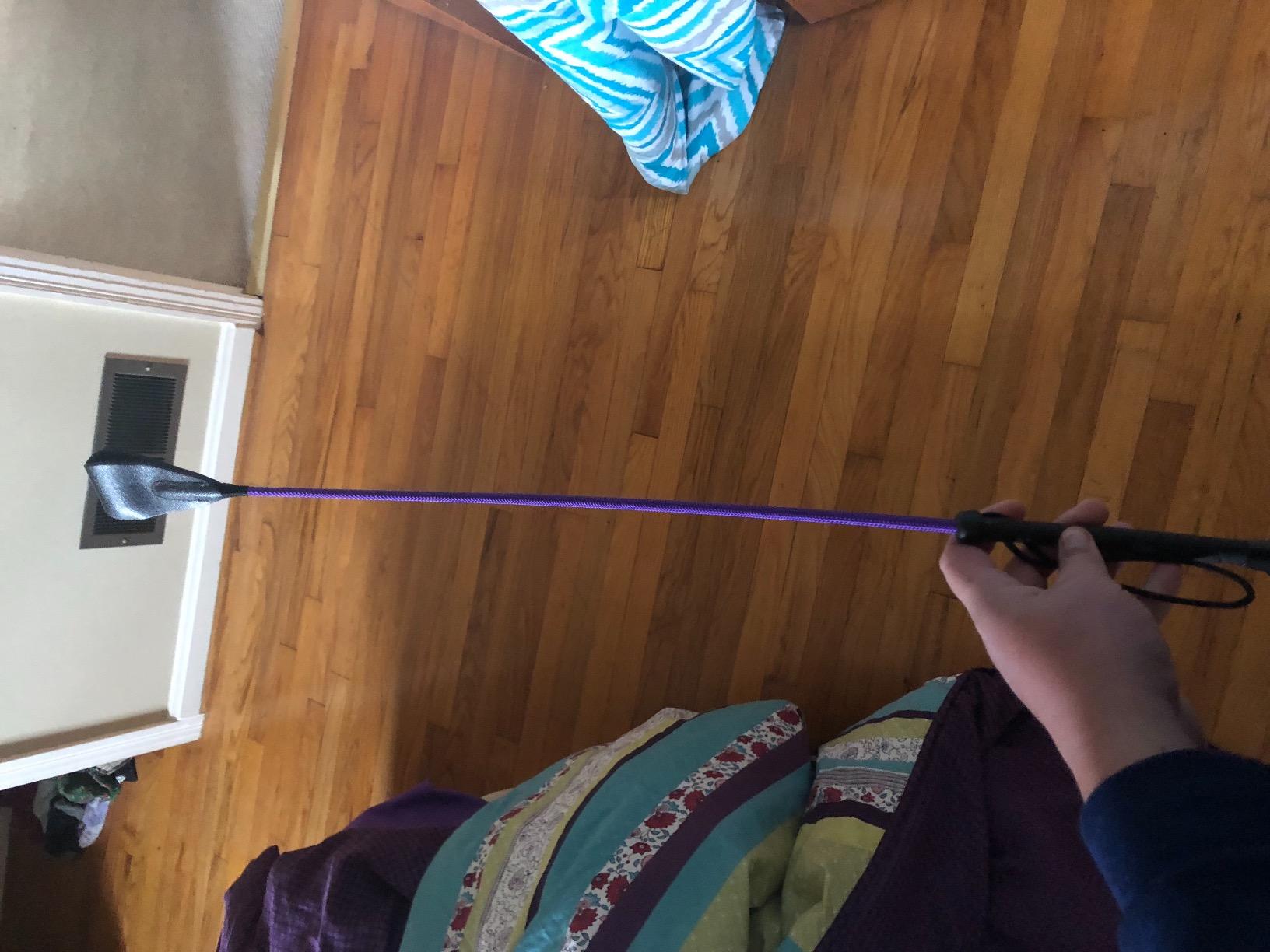 Riding Crop for Horse Fiberglass Shaft with Leather Double Slapper customer photo 1