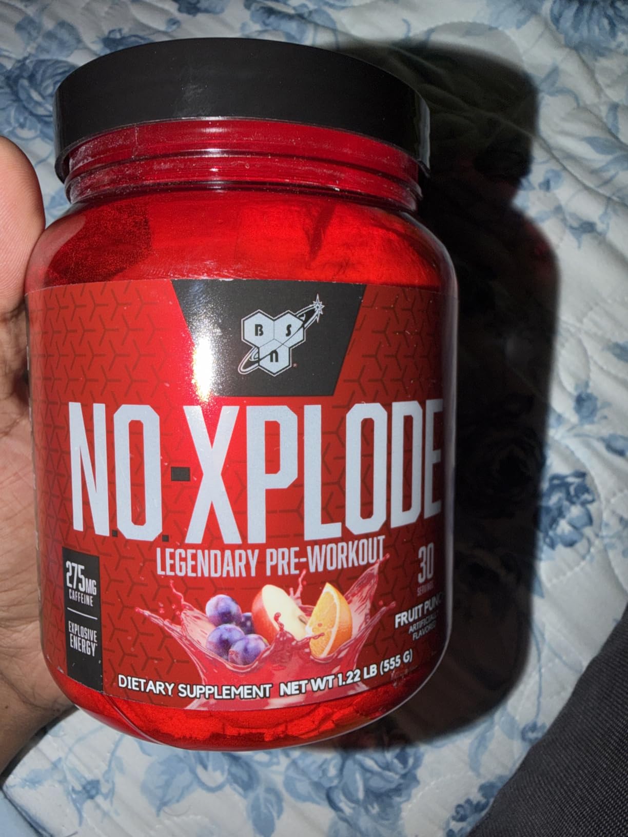 BSN N.O.-XPLODE Pre Workout Powder with Creatine, Fruit Punch, 30 Servings | Energy Supplement with Beta-Alanine and Creatine for Pre-Workout Performance and Endurance customer photo 2