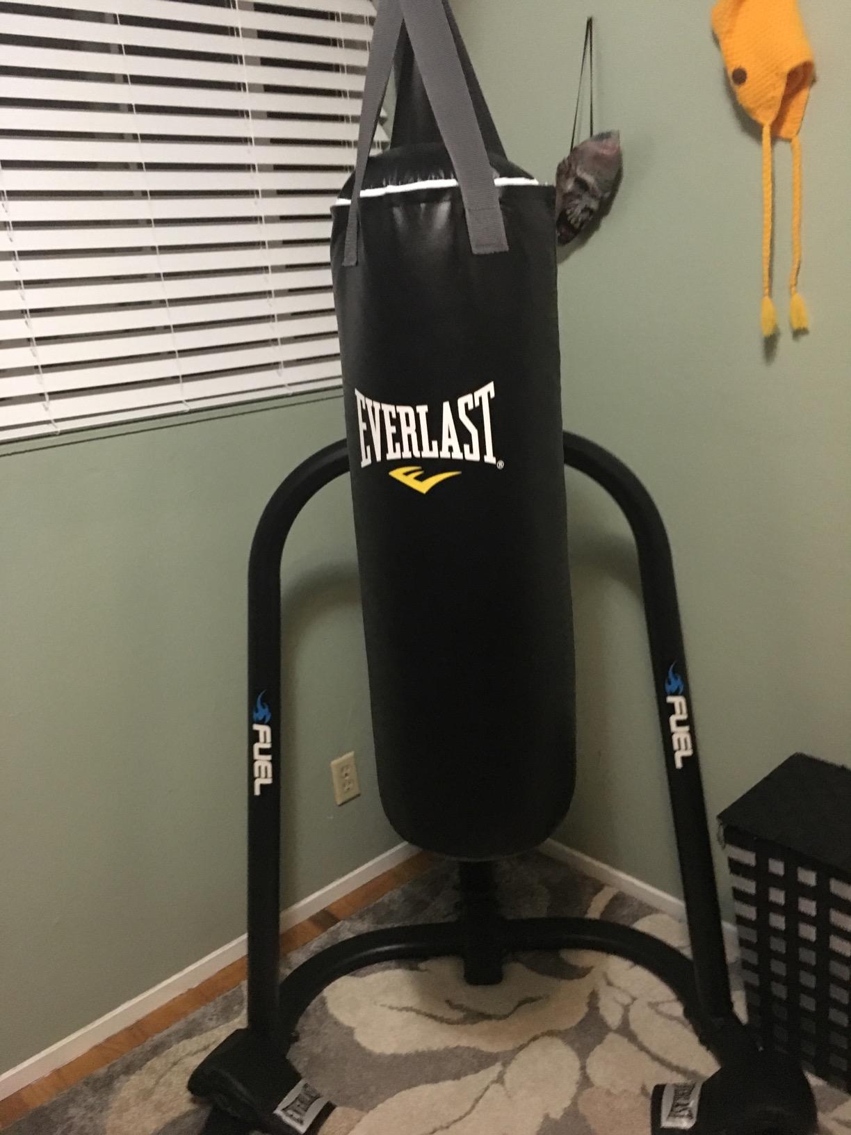 Everlast Single Station Heavy Bag Stand with a 70-lb. Heavy Bag Kit customer photo 1