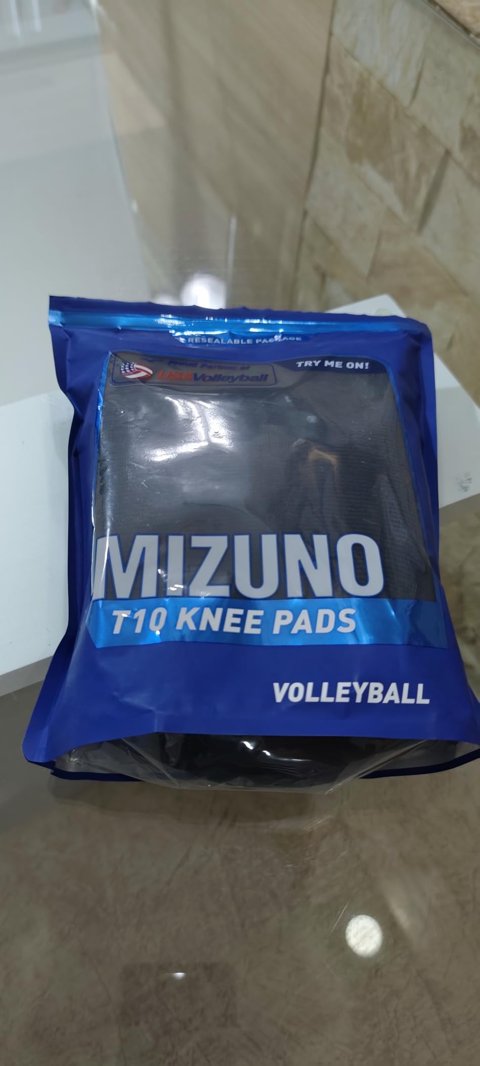 Mizuno T10 Plus Kneepad, ADULT Volleyball Kneepad, Adult - White, One Size customer photo 1