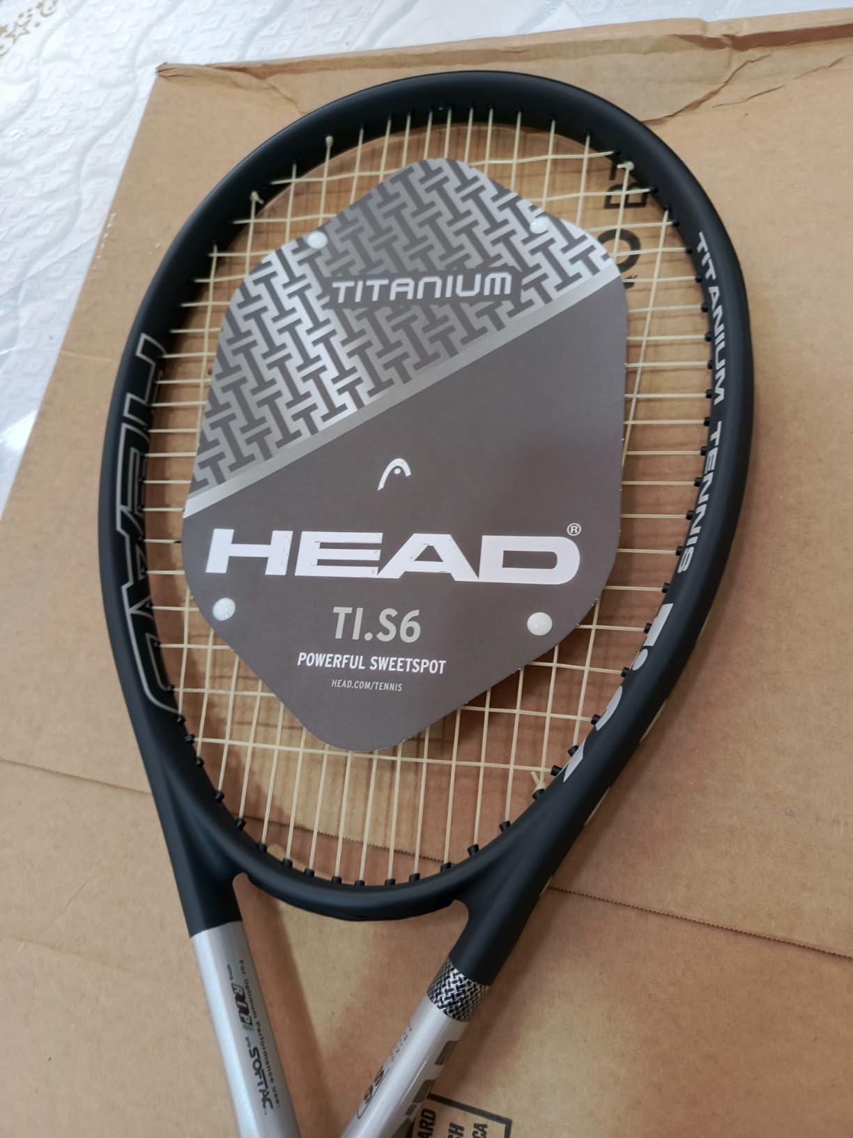 HEAD Ti S6 Tennis Racket | Pre-Strung with Synthetic Gut 16G String customer photo 1