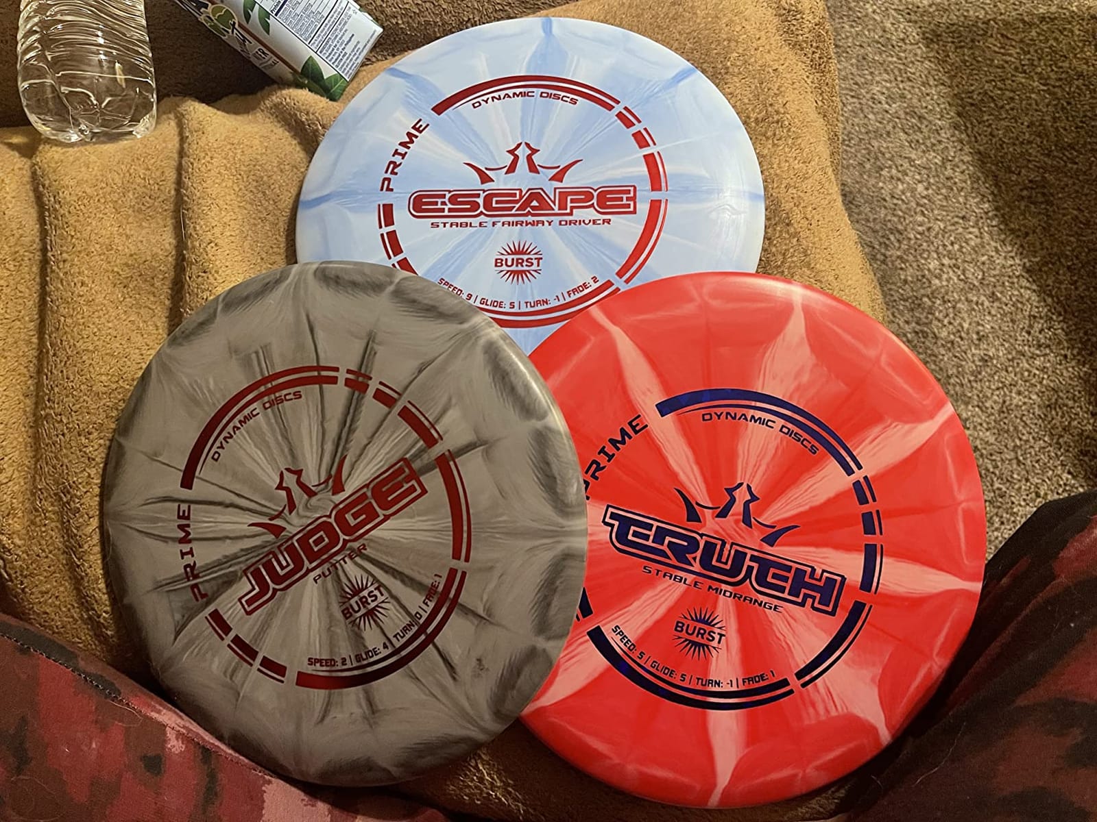 Dynamic Discs Prime Burst Disc Golf Starter Set (3 Pack) | Beginner Disc Golf Set for Men & Women | Judge, Emac Truth, Escape | Grippy Base Plastic (Colors May Vary) customer photo 1
